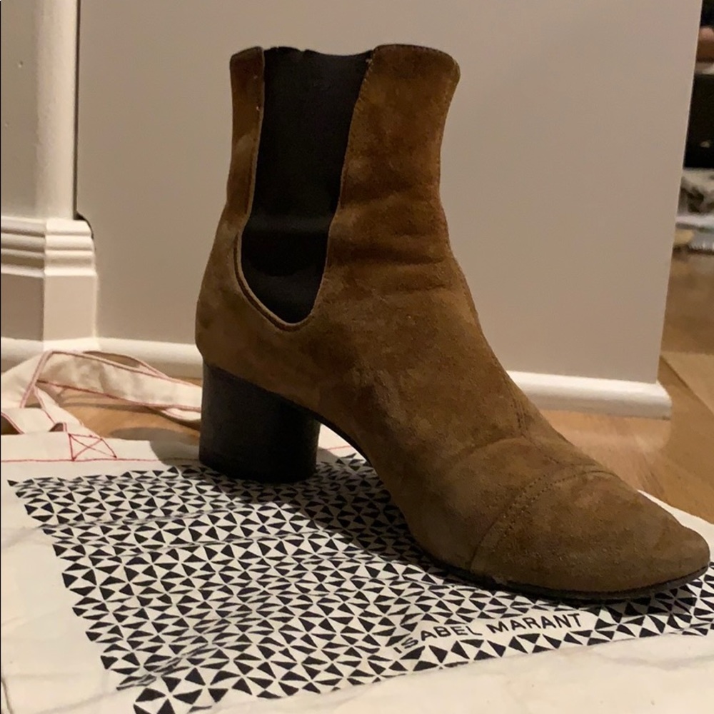 Isabel Marant suede stretch ankle boots